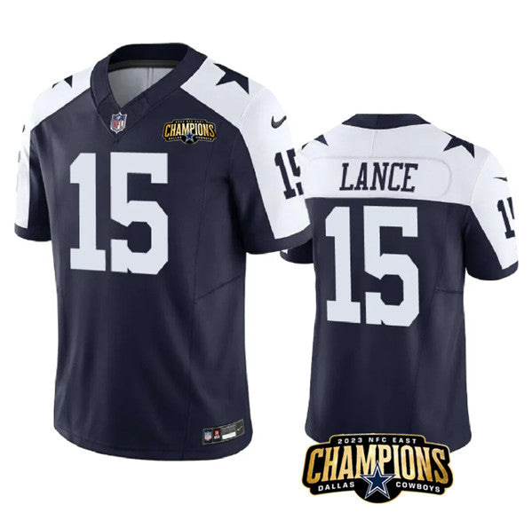 Trey Lance Dallas Cowboys navy jersey