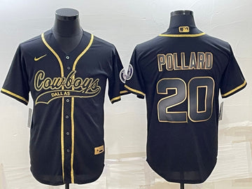 Tony Pollard Dallas Cowboys black jersey