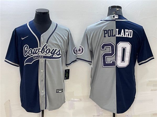 Tony Pollard Dallas Cowboys Split jersey