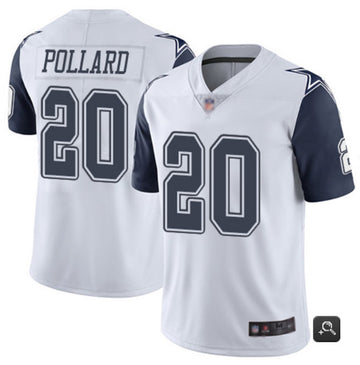 Tony Pollard Dallas Cowboys white Color Rush jersey