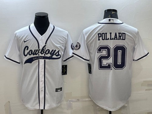 Tony Pollard Dallas Cowboys white jersey