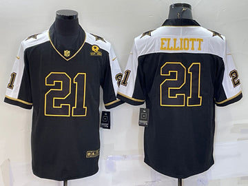 Ezekiel Elliott Dallas Cowboys black jersey