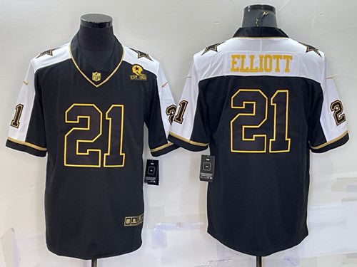 Ezekiel Elliott Dallas Cowboys black jersey