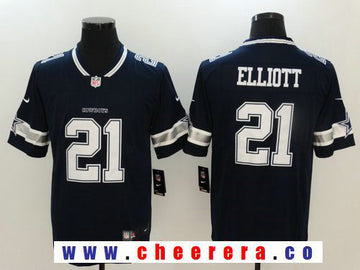 Ezekiel Elliott Dallas Cowboys navy Vapor jersey