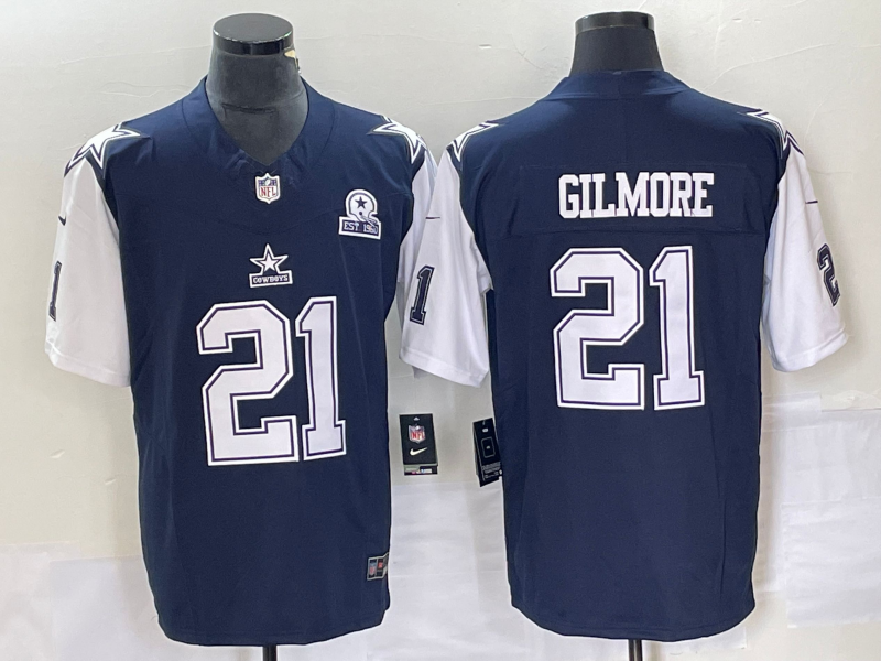 Ezekiel Elliott Dallas Cowboys navy FUSE jersey