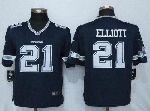 Ezekiel Elliott Dallas Cowboys navy Limited jersey