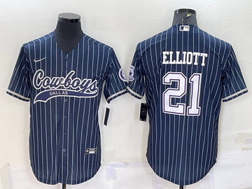 Ezekiel Elliott Dallas Cowboys navy jersey