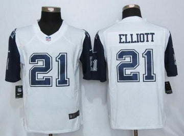 Ezekiel Elliott Nike Dallas Cowboys white Color Rush jersey