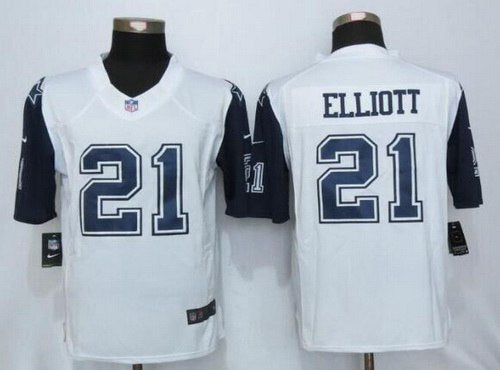 Ezekiel Elliott Nike Dallas Cowboys white Color Rush jersey