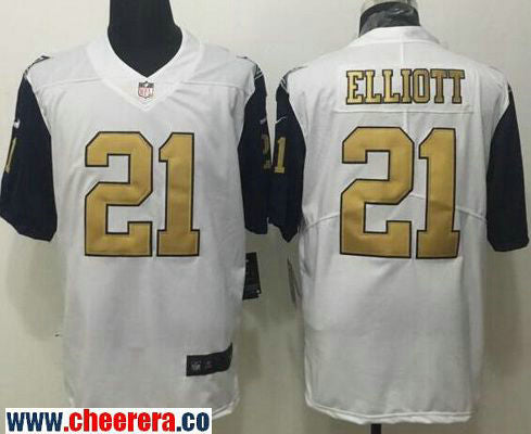 Ezekiel Elliott Dallas Cowboys white Color Rush jersey