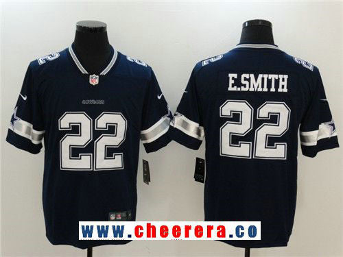 Emmitt Smith Dallas Cowboys navy Vapor jersey