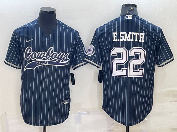 Emmitt Smith Dallas Cowboys navy jersey