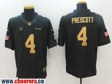 Dak Prescott Dallas Cowboys anthracite Salute To Service jersey