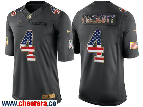 Dak Prescott Dallas Cowboys anthracite Salute To Service jersey