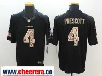Dak Prescott Dallas Cowboys black Salute To Service jersey