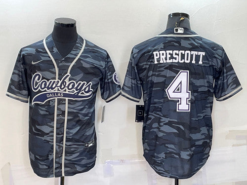 Dak Prescott Dallas Cowboys gray Camo jersey