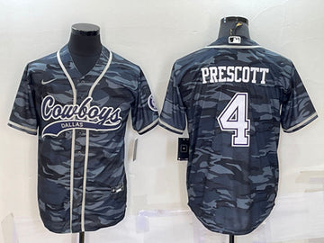 Dak Prescott Dallas Cowboys gray Camo jersey