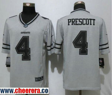 Dak Prescott Dallas Cowboys gray Limited jersey
