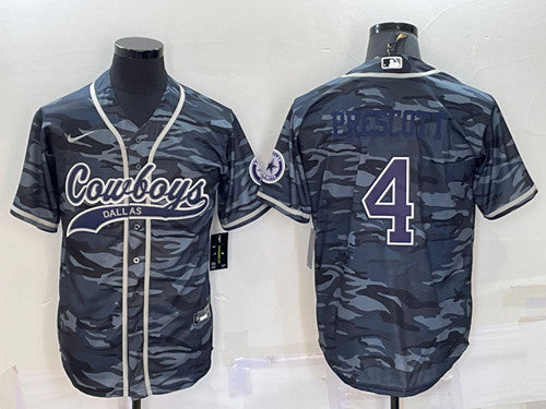 Dak Prescott Dallas Cowboys gray Camo jersey