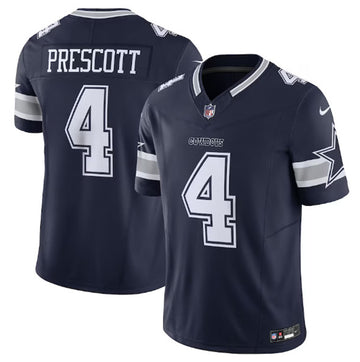 Dak Prescott Dallas Cowboys navy Vapor jersey