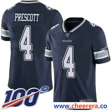 Dak Prescott Dallas Cowboys navy Vapor jersey