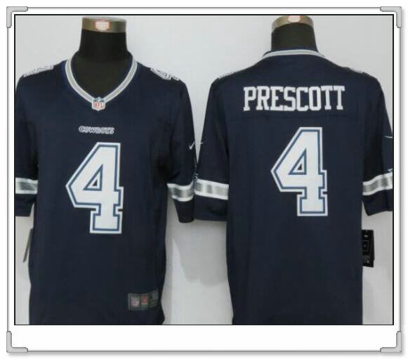 Dak Prescott Dallas Cowboys navy Limited jersey
