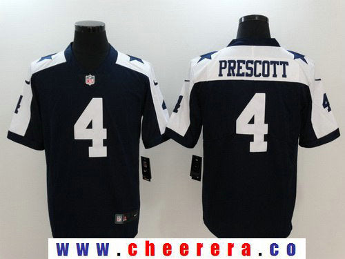 Dak Prescott Dallas Cowboys navy Vapor jersey