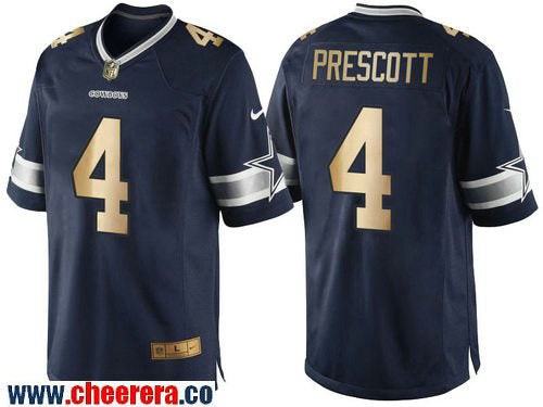 Dak Prescott Dallas Cowboys navy Limited jersey