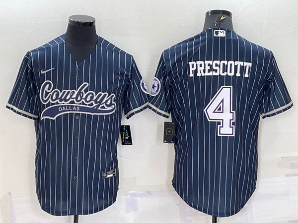 Dak Prescott Dallas Cowboys navy jersey