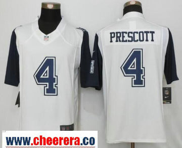 Dak Prescott Dallas Cowboys white Color Rush jersey