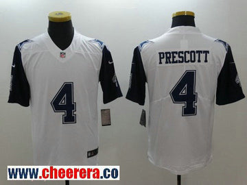 Dak Prescott Dallas Cowboys white Color Rush jersey