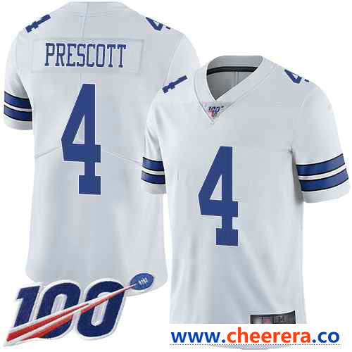 Dak Prescott Dallas Cowboys white Vapor jersey