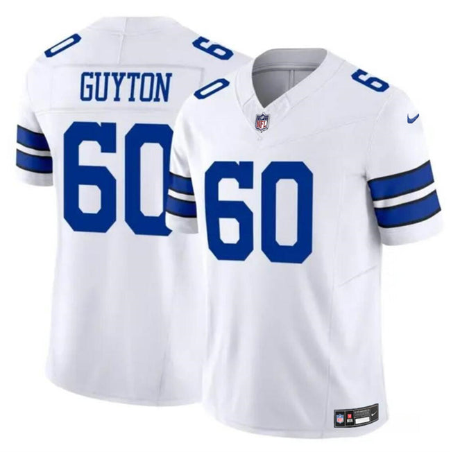 Tyler Guyton Dallas Cowboys white Vapor jersey