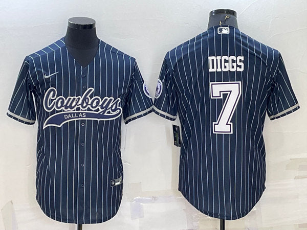 Trevon Diggs Dallas Cowboys navy jersey