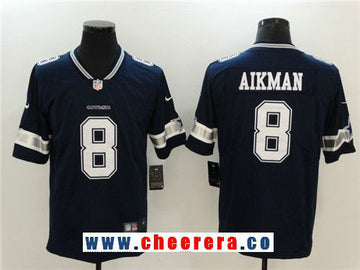 Troy Aikman Dallas Cowboys navy Vapor jersey