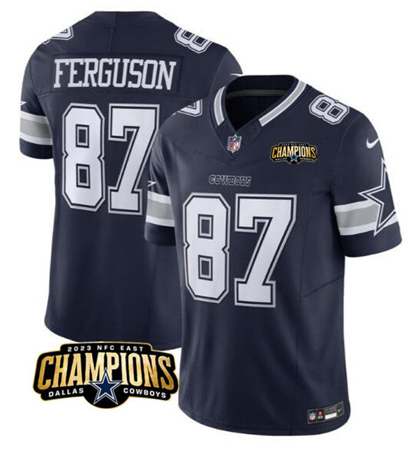 Jake Ferguson Dallas Cowboys navy jersey