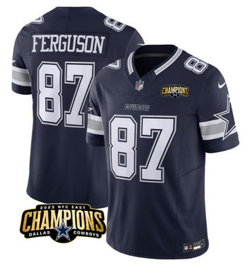 Jake Ferguson Dallas Cowboys navy jersey