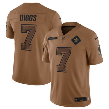 CeeDee Lamb Dallas Cowboys brown Salute To Service jersey