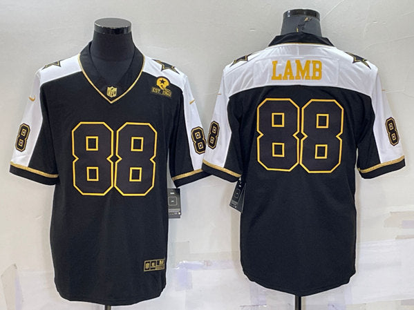 CeeDee Lamb Dallas Cowboys black jersey