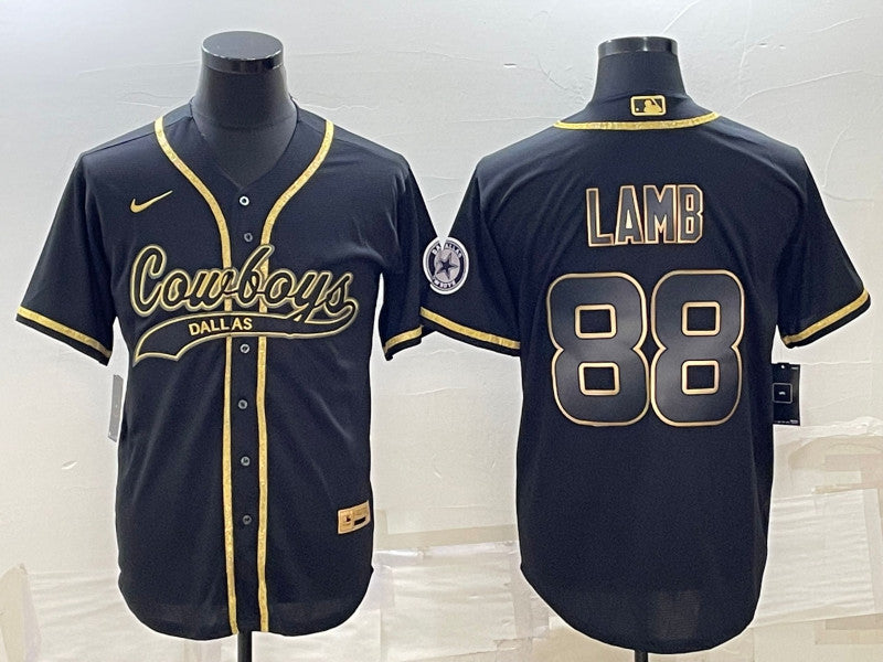 CeeDee Lamb Dallas Cowboys black jersey