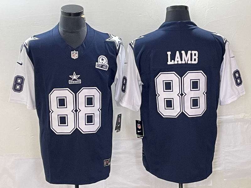 CeeDee Lamb Dallas Cowboys navy FUSE jersey