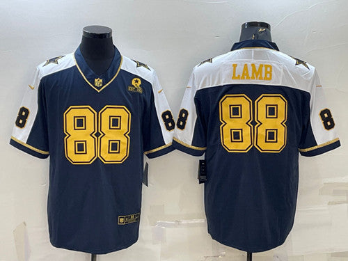 CeeDee Lamb Dallas Cowboys navy Limited jersey