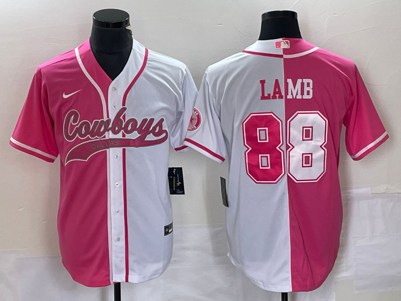 CeeDee Lamb Dallas Cowboys pink jersey