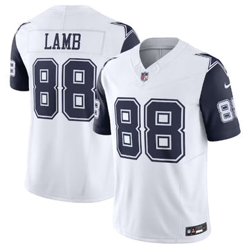 CeeDee Lamb Thanksgiving Dallas Cowboys white Vapor jersey