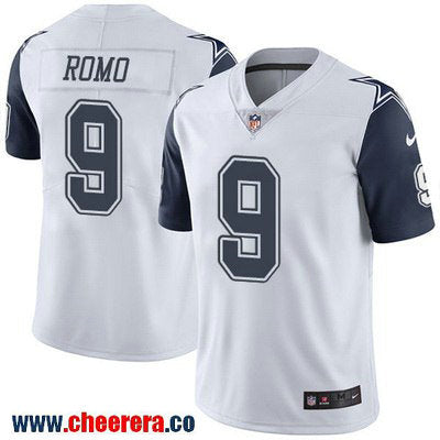 Tony Romo Dallas Cowboys white Color Rush jersey