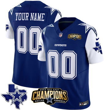 Custom Dallas Cowboys blue jersey