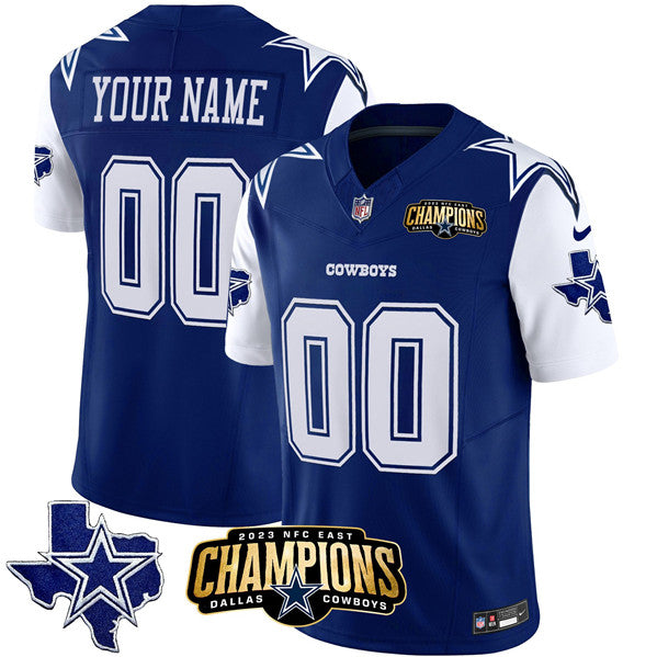 Custom Dallas Cowboys blue jersey
