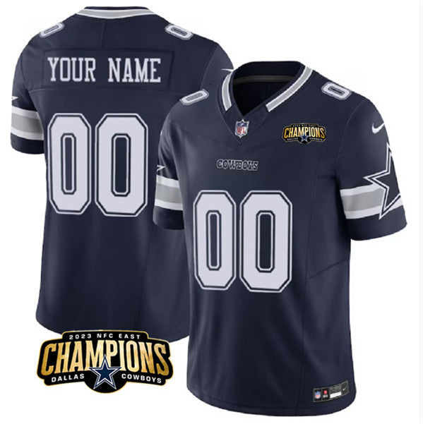 Custom Dallas Cowboys navy jersey