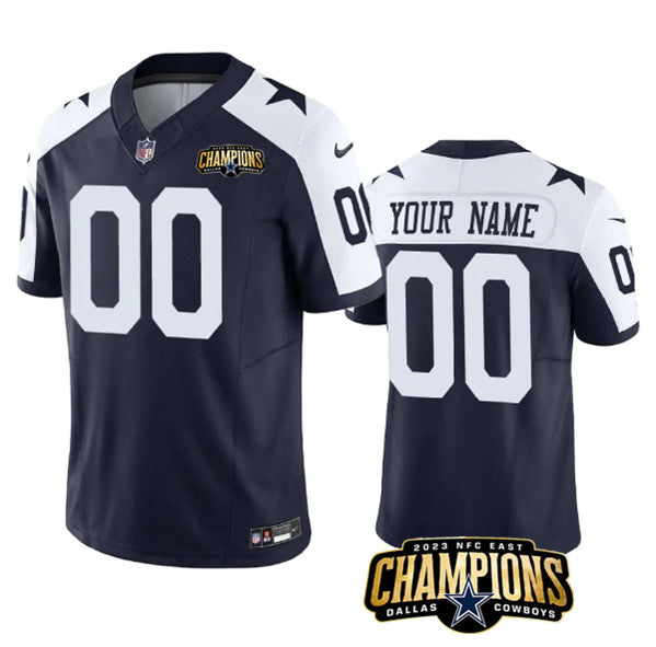 Custom Dallas Cowboys navy jersey