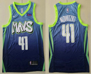 Dirk Nowitzki Dallas Mavericks blue jersey
